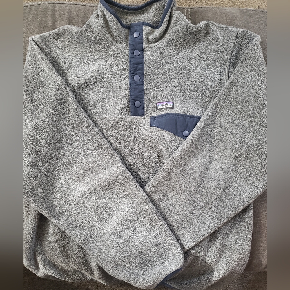 Patagonia Grey Snap-T fleece Pullover Synchilla 🖤
